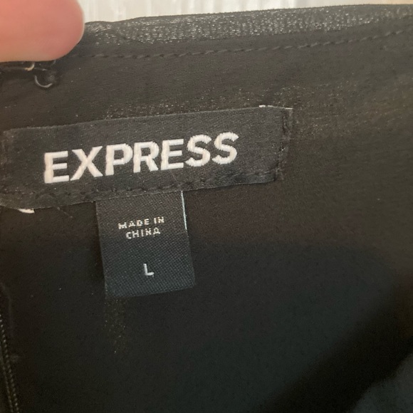 LAST CALL  Express black sheer dress - EUC size L - Picture 8 of 8